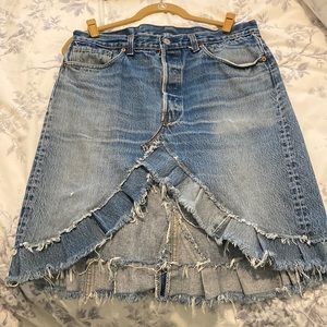 Petros Brand Converted Levi’s Ruffle Skirt